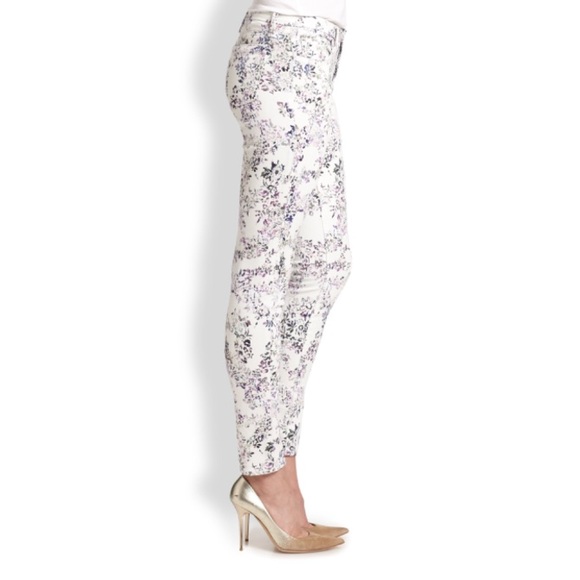 Marchesa Voyage floral print skinny jeans. - Picture 2 of 6